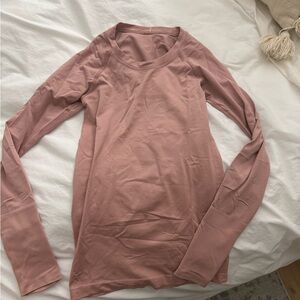 Lululemon Pink Long Sleeve Top